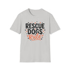 Rescue Dogs Rule T-Shirt-T-Shirt-luxury-rescue-dog-t-shirt-for-dog-lovers-Ice Grey-S-Rescue Paws Club