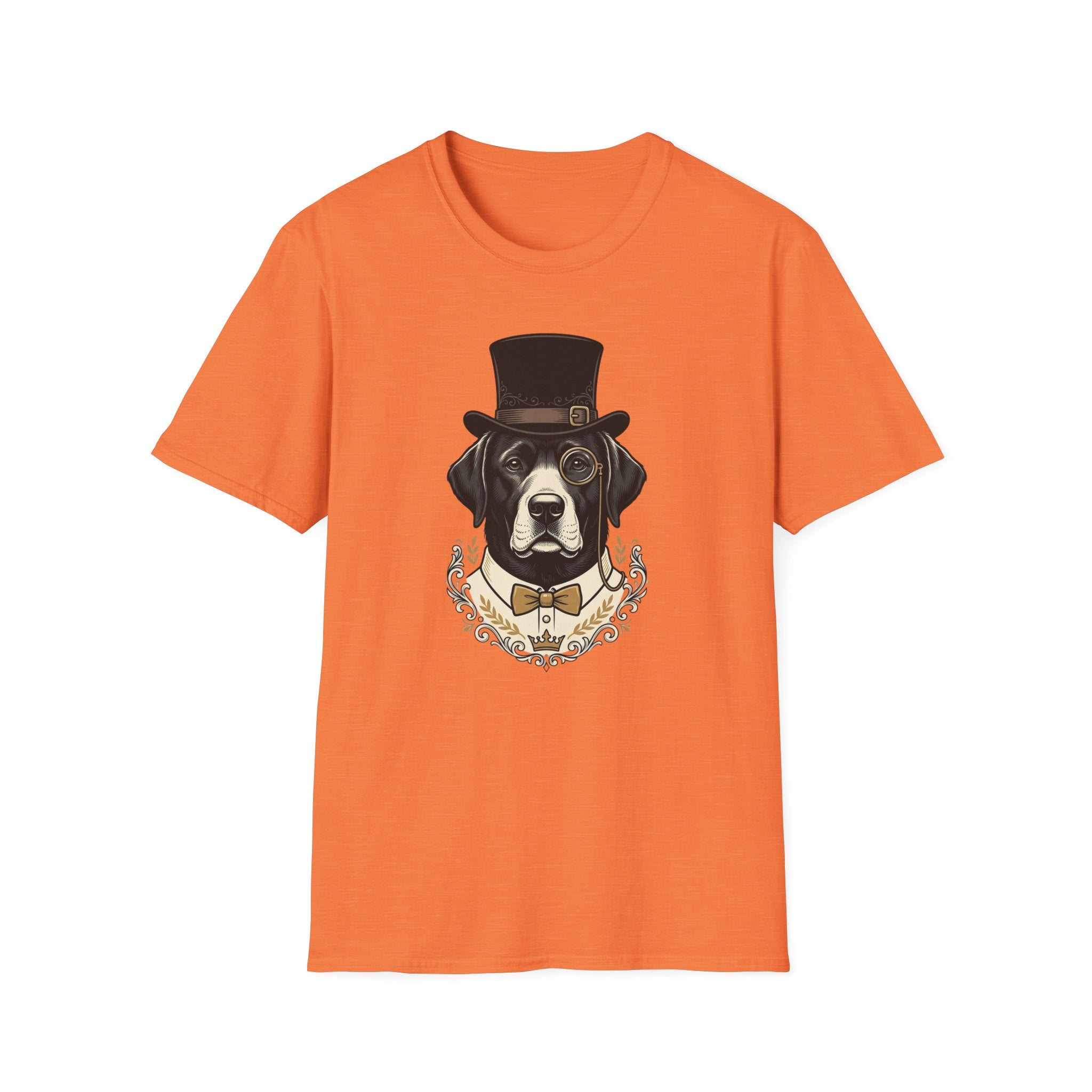 Lord Barkley T-Shirt-T-Shirt-luxury-rescue-dog-t-shirt-for-dog-lovers-Heather Orange-S-Rescue Paws Club