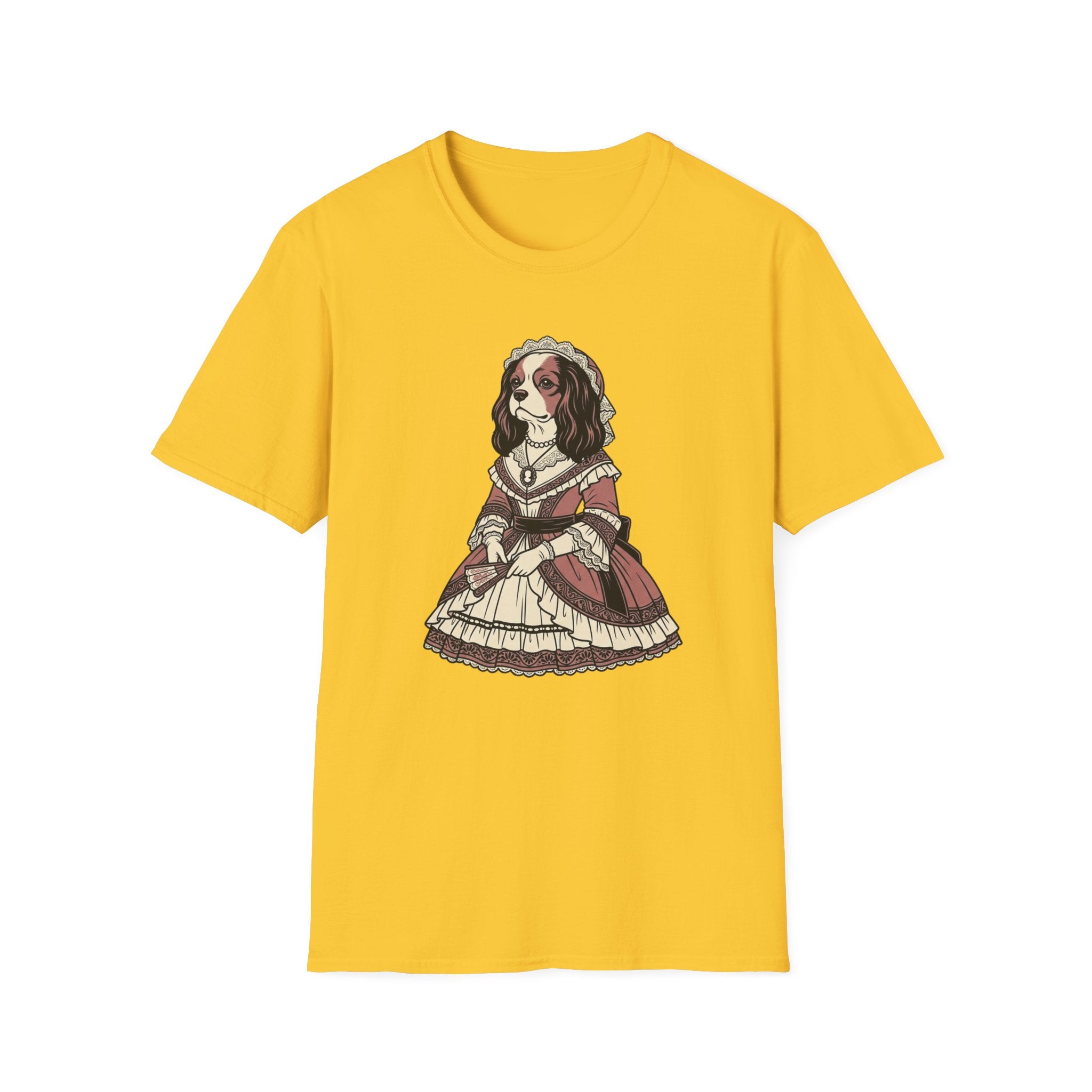 Lady Floofiana T-Shirt-T-Shirt-luxury-rescue-dog-t-shirt-for-dog-lovers-Daisy-S-Rescue Paws Club