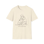 Who Rescued Who T-Shirt-T-Shirt-luxury-rescue-dog-t-shirt-for-dog-lovers-Natural-S-Rescue Paws Club