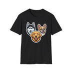The Three Barketeers T-Shirt-T-Shirt-luxury-rescue-dog-t-shirt-for-dog-lovers-Black-S-Rescue Paws Club