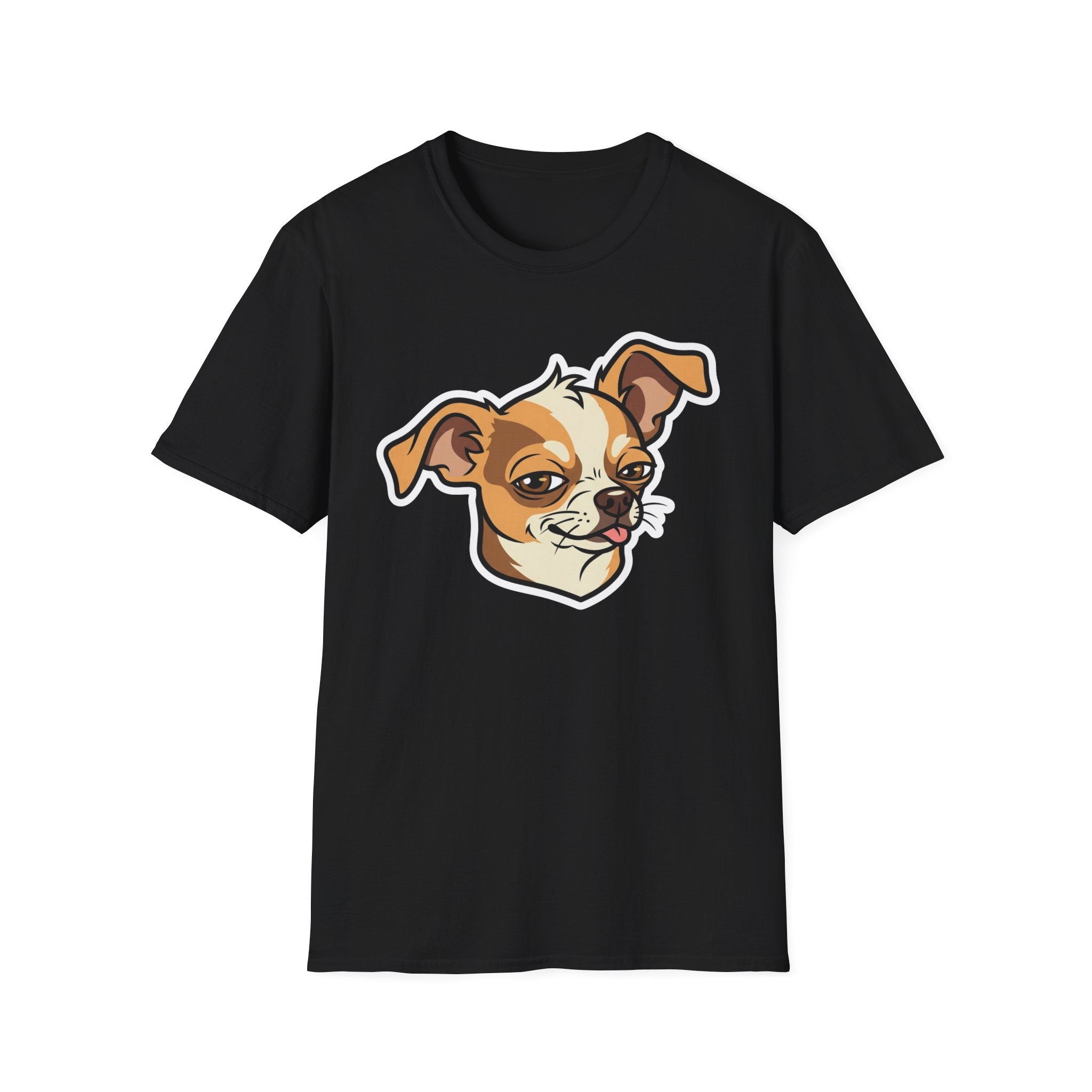 Sassy Chihuahua T-Shirt-T-Shirt-luxury-rescue-dog-t-shirt-for-dog-lovers-Black-S-Rescue Paws Club