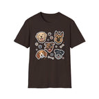 Rescue Pack Club T-Shirt-T-Shirt-luxury-rescue-dog-t-shirt-for-dog-lovers-Dark Chocolate-S-Rescue Paws Club