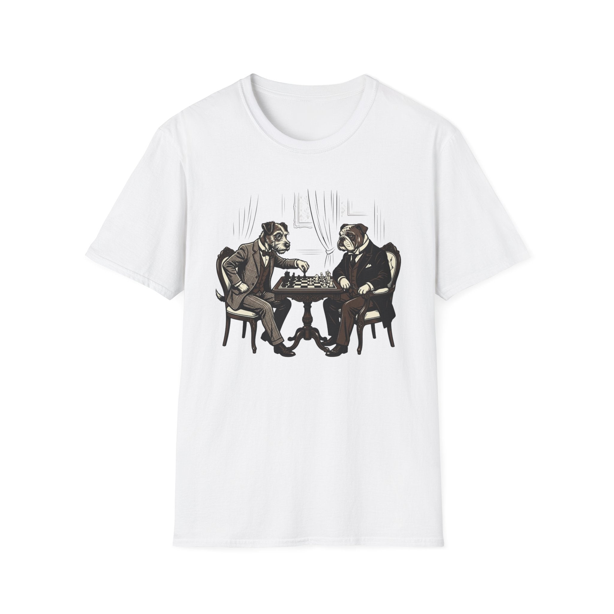 The Canine Gambit T-Shirt-T-Shirt-luxury-rescue-dog-t-shirt-for-dog-lovers-White-S-Rescue Paws Club