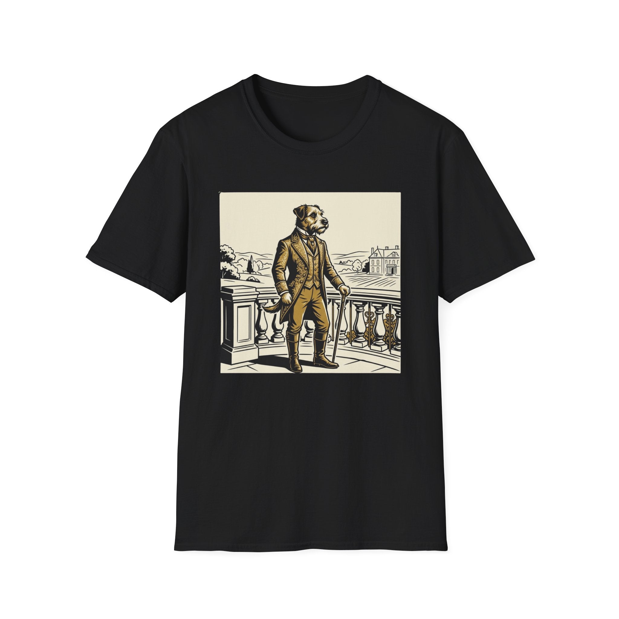 Duke of Tailington T-Shirt-T-Shirt-luxury-rescue-dog-t-shirt-for-dog-lovers-Black-S-Rescue Paws Club