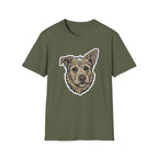Too Cute to Ignore T-Shirt-T-Shirt-luxury-rescue-dog-t-shirt-for-dog-lovers-Military Green-S-Rescue Paws Club