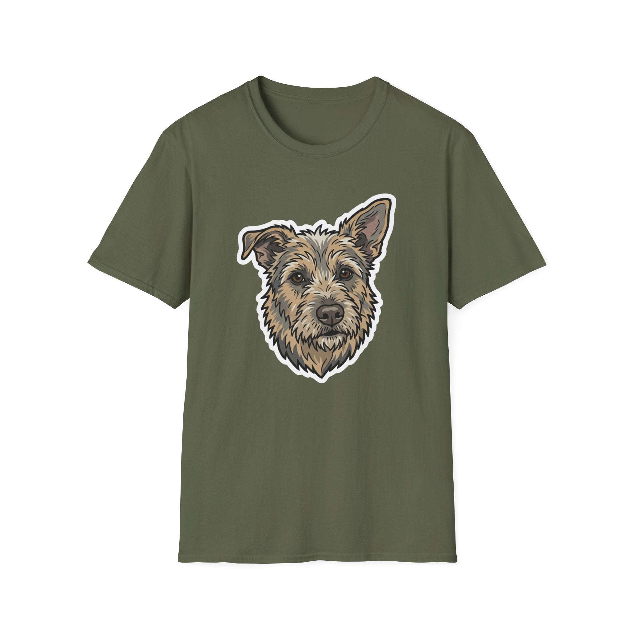Too Cute to Ignore T-Shirt-T-Shirt-luxury-rescue-dog-t-shirt-for-dog-lovers-Military Green-S-Rescue Paws Club