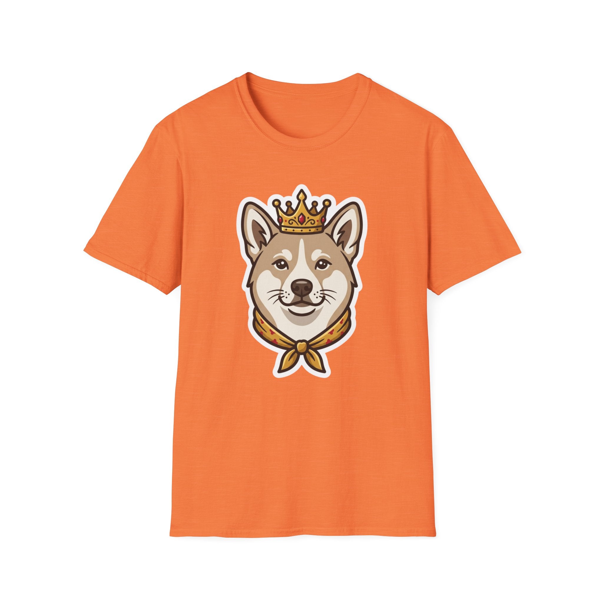 Little Prince of Paws T-Shirt-T-Shirt-luxury-rescue-dog-t-shirt-for-dog-lovers-Heather Orange-S-Rescue Paws Club