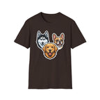The Three Barketeers T-Shirt-T-Shirt-luxury-rescue-dog-t-shirt-for-dog-lovers-Dark Chocolate-S-Rescue Paws Club