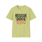 Rescue Dogs Rule T-Shirt-T-Shirt-luxury-rescue-dog-t-shirt-for-dog-lovers-Pistachio-S-Rescue Paws Club
