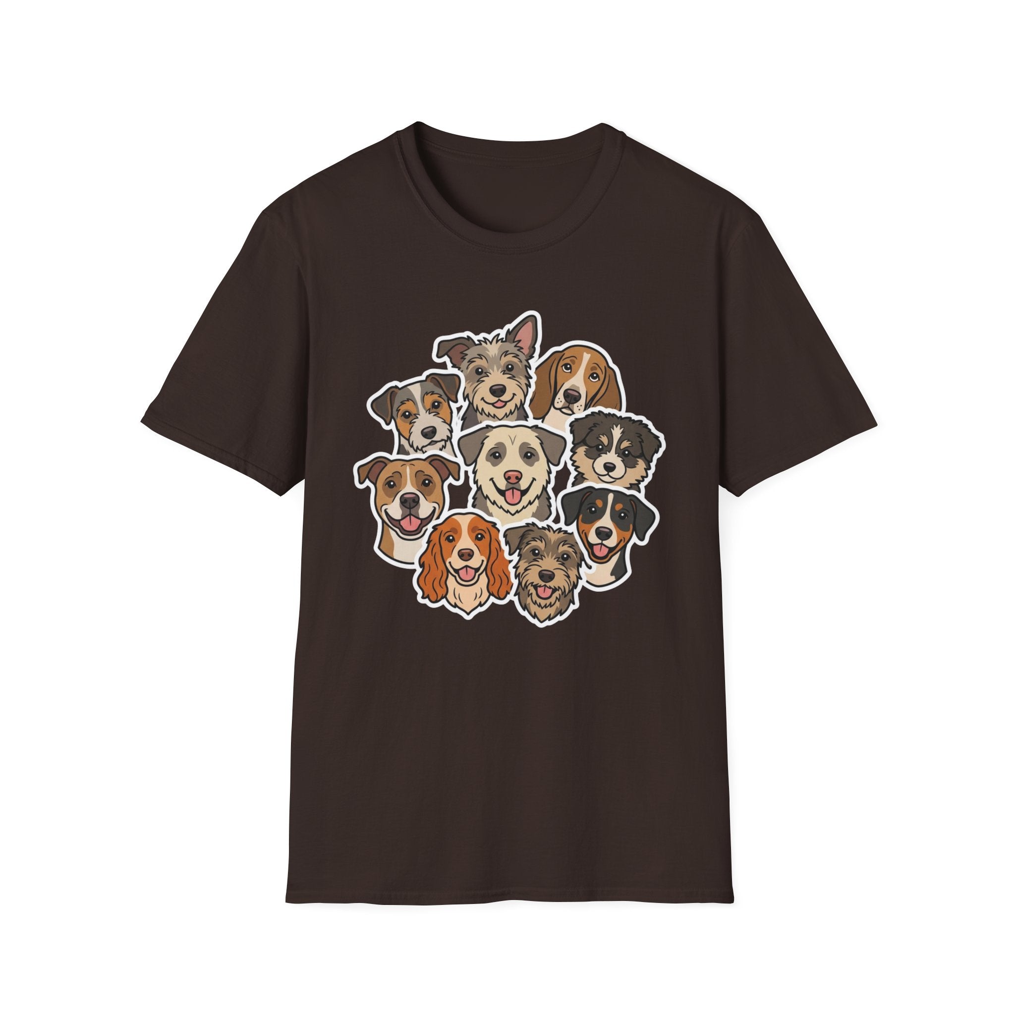 My Kind of Crowd T-Shirt-T-Shirt-luxury-rescue-dog-t-shirt-for-dog-lovers-Dark Chocolate-S-Rescue Paws Club