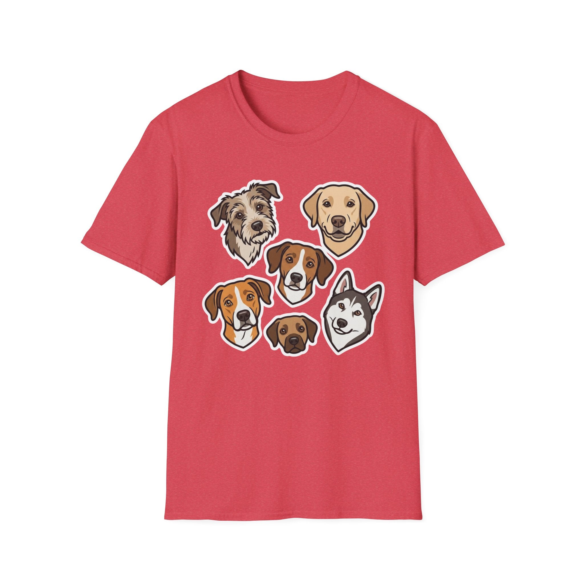The Cutie Collective T-Shirt-T-Shirt-luxury-rescue-dog-t-shirt-for-dog-lovers-Heather Red-S-Rescue Paws Club