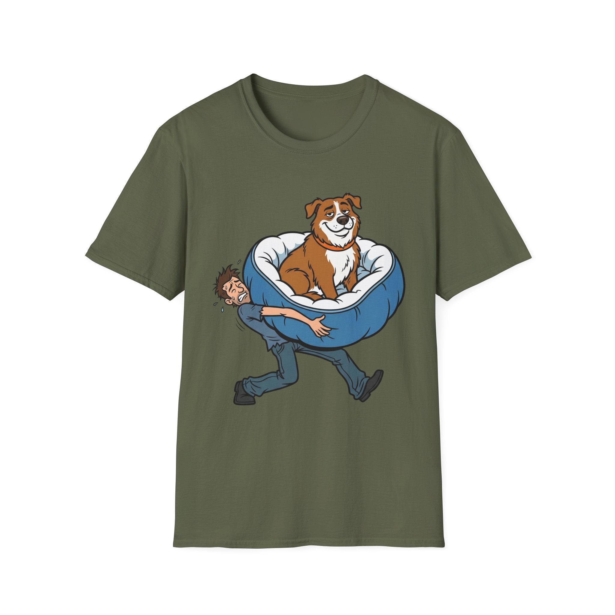 Like a Boss T-Shirt-T-Shirt-luxury-rescue-dog-t-shirt-for-dog-lovers-Military Green-S-Rescue Paws Club