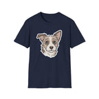 Purely Paw-sitive T-Shirt-T-Shirt-luxury-rescue-dog-t-shirt-for-dog-lovers-Navy-S-Rescue Paws Club