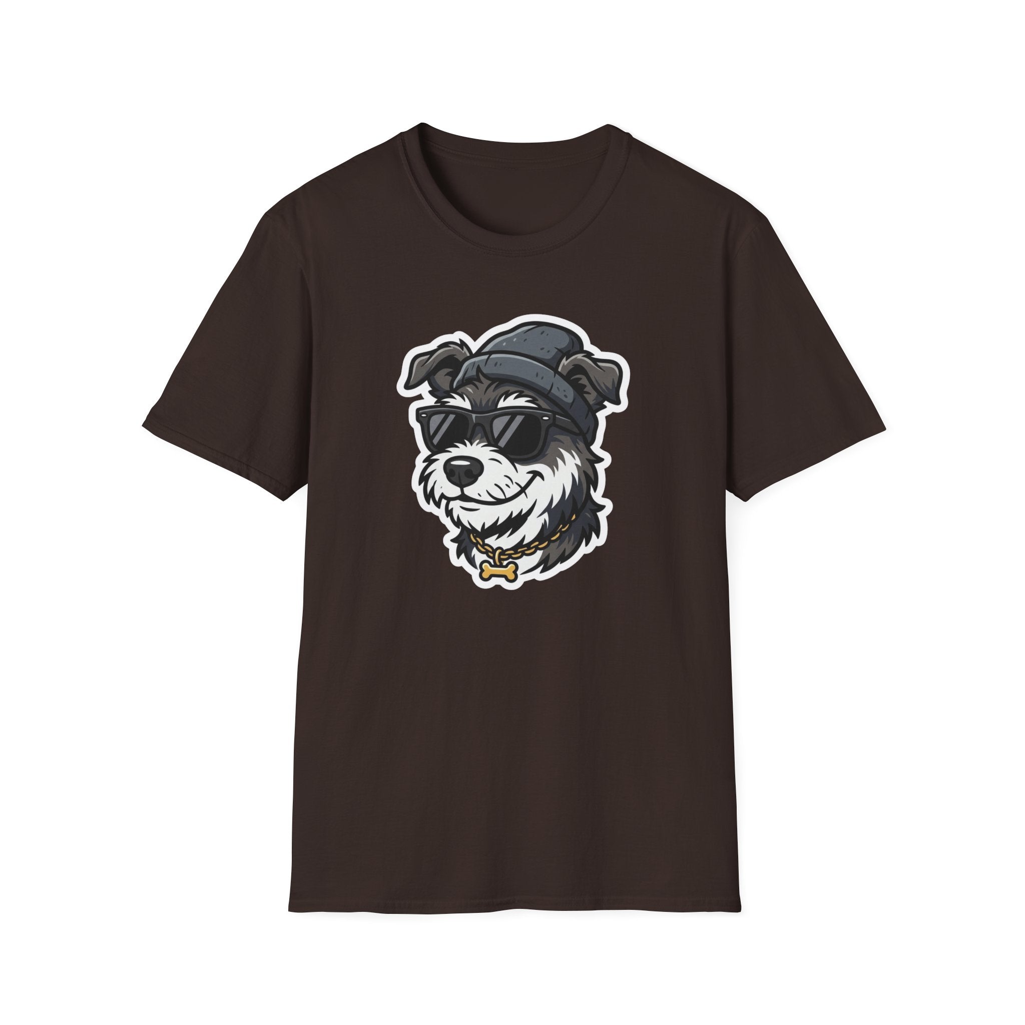 Too Cool to Bark T-Shirt-T-Shirt-luxury-rescue-dog-t-shirt-for-dog-lovers-Dark Chocolate-S-Rescue Paws Club