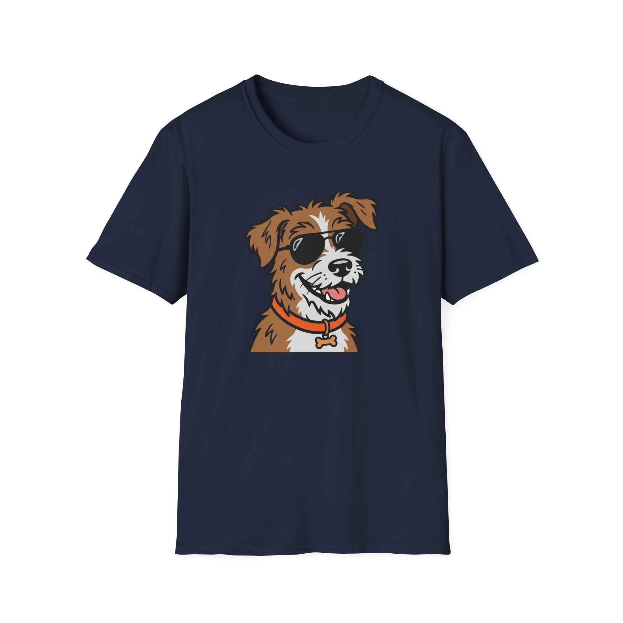 Smile & Shade T-Shirt-T-Shirt-luxury-rescue-dog-t-shirt-for-dog-lovers-Navy-S-Rescue Paws Club