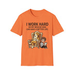 Better Life T-Shirt-T-Shirt-luxury-rescue-dog-t-shirt-for-dog-lovers-Heather Orange-S-Rescue Paws Club