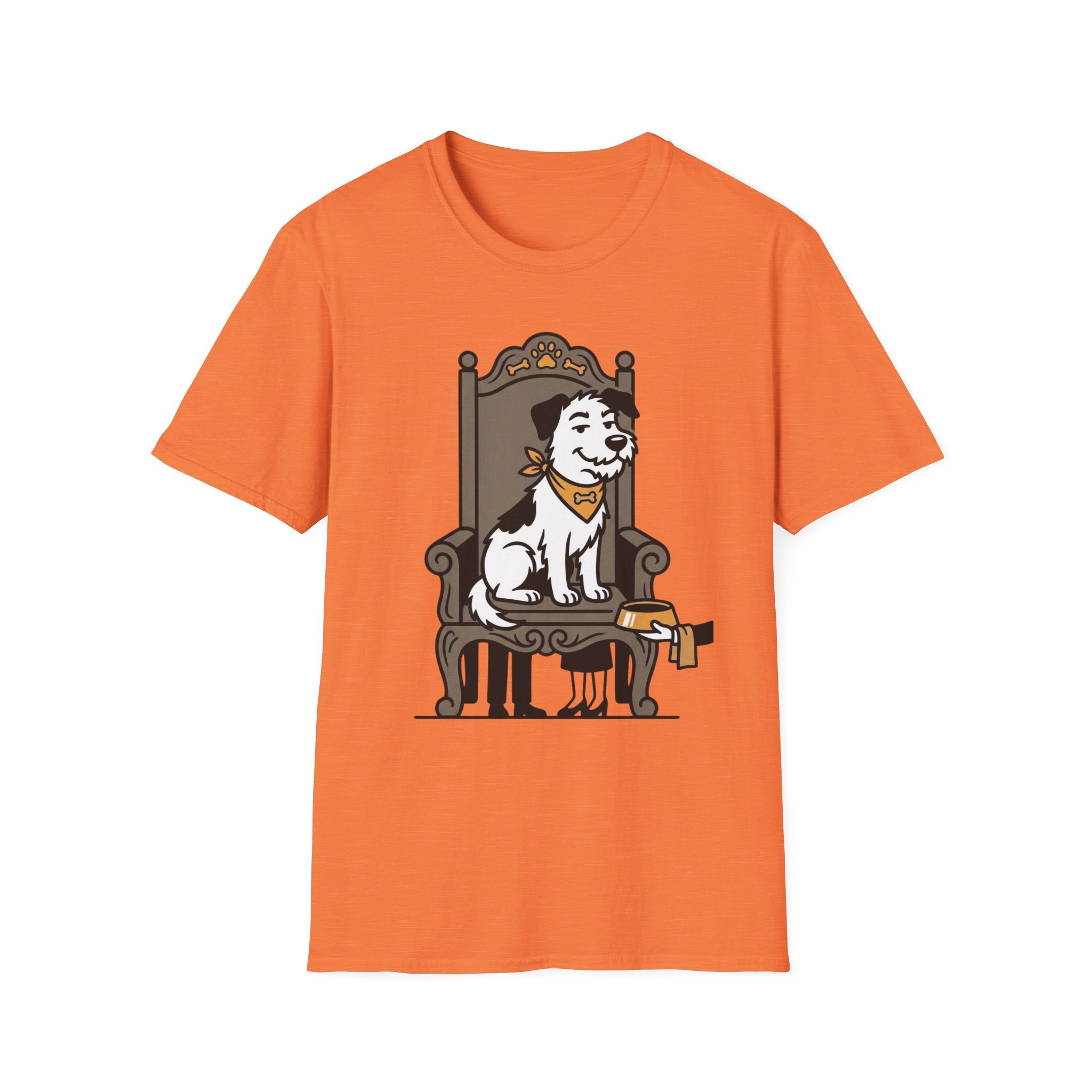Royal Pup T-Shirt-T-Shirt-luxury-rescue-dog-t-shirt-for-dog-lovers-Heather Orange-S-Rescue Paws Club